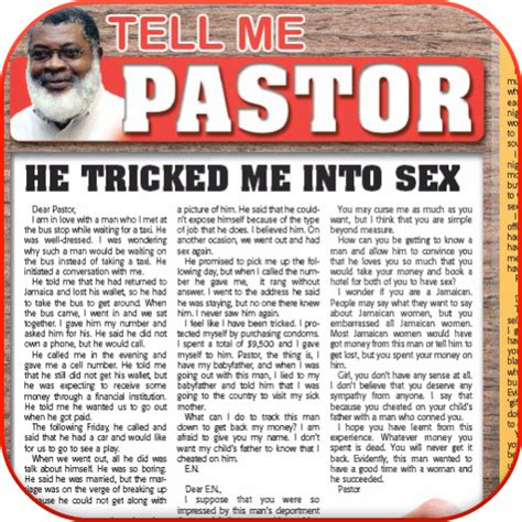 tell me pastor|jamaica star tell me pastor today.